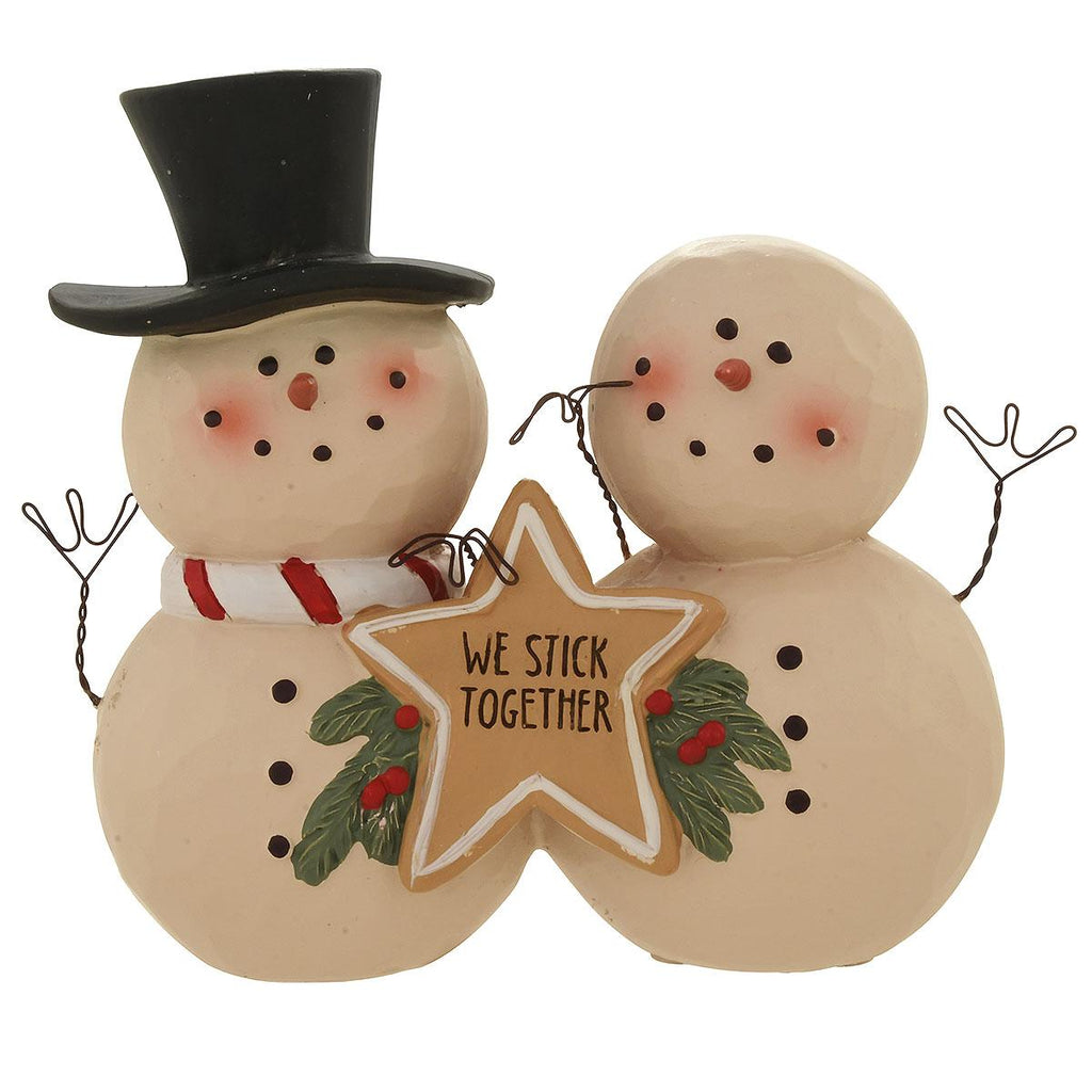 SNOW COUPLE WE STICK TOGETHER COOKIE
