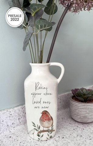ROBIN FLOWER VASE