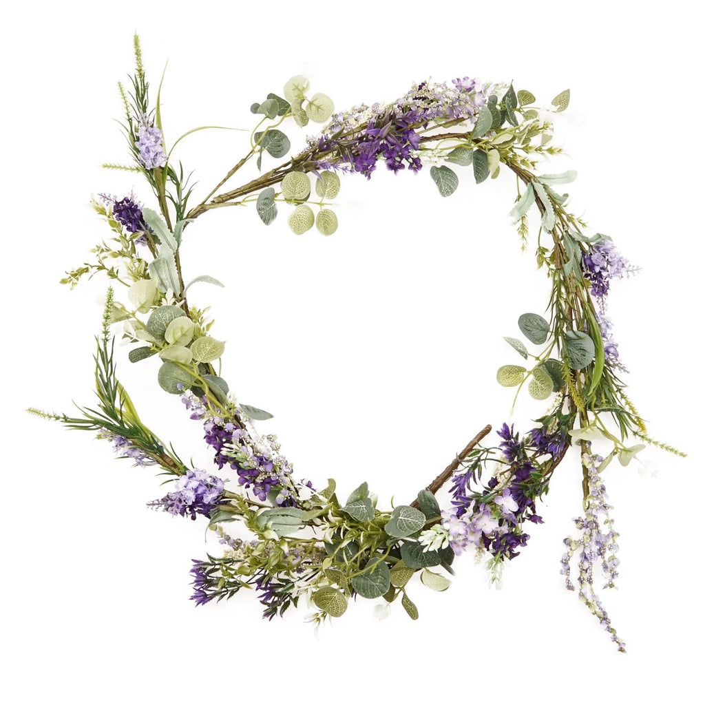 150CM LAVENDER FLOWER GARLAND EUCALYPTUS