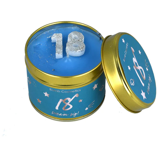 18th Birthday Tinned Candle