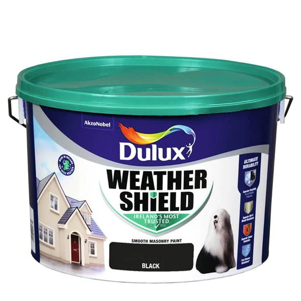 Dulux Weathershield - Black - 10Ltr