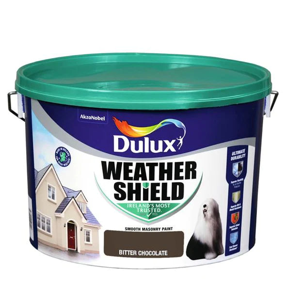 Dulux Weathershield - Bitter Chocolate - 10Ltr