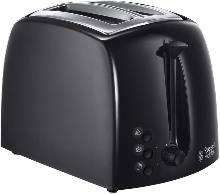 RH Texture - 2 Slice Wide Toaster Black