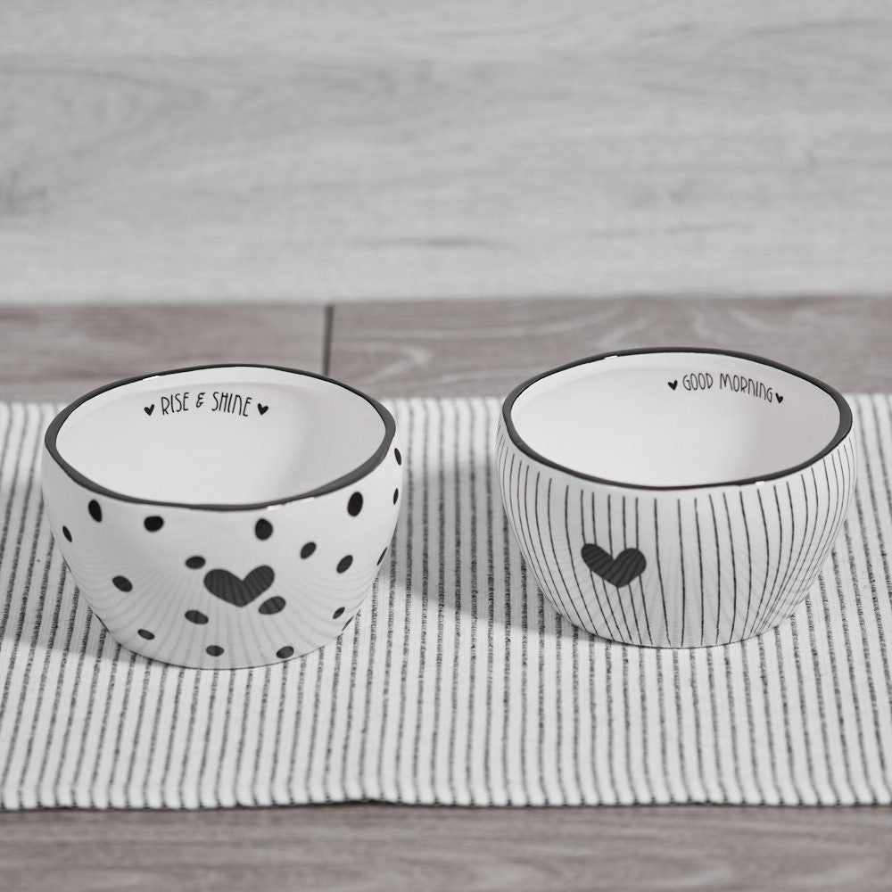 BOWLS BLACK/WHITE