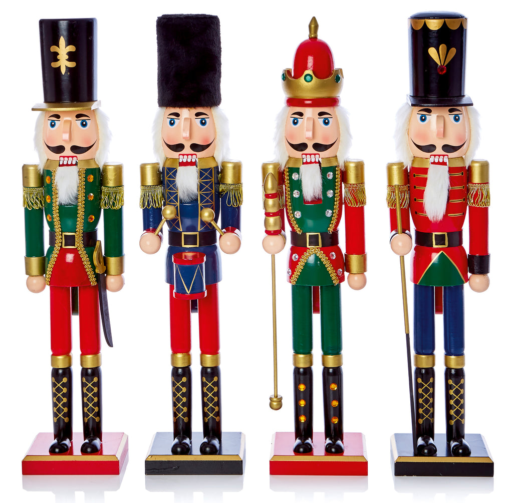 60cm Wooden Nutcracker 4 Asst