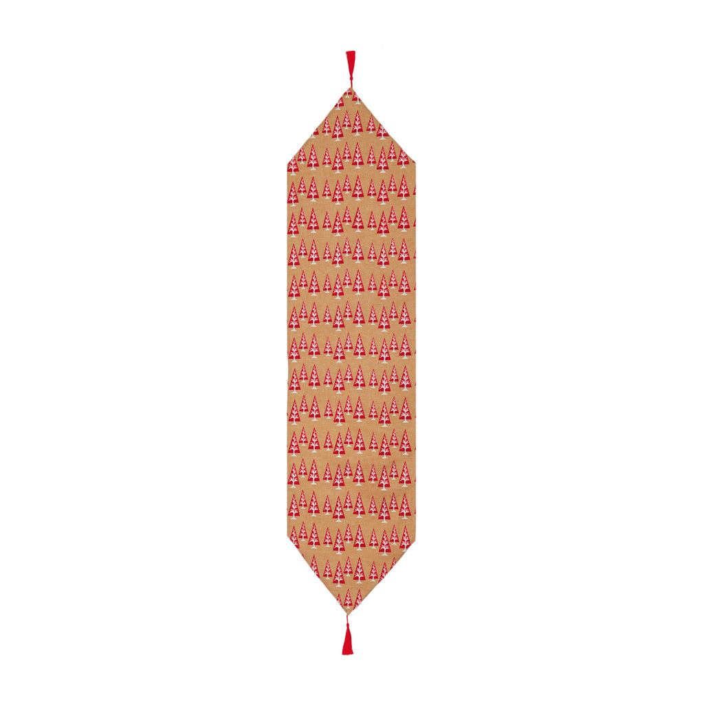 140 x 35cm Nat-Red Jute Tree
