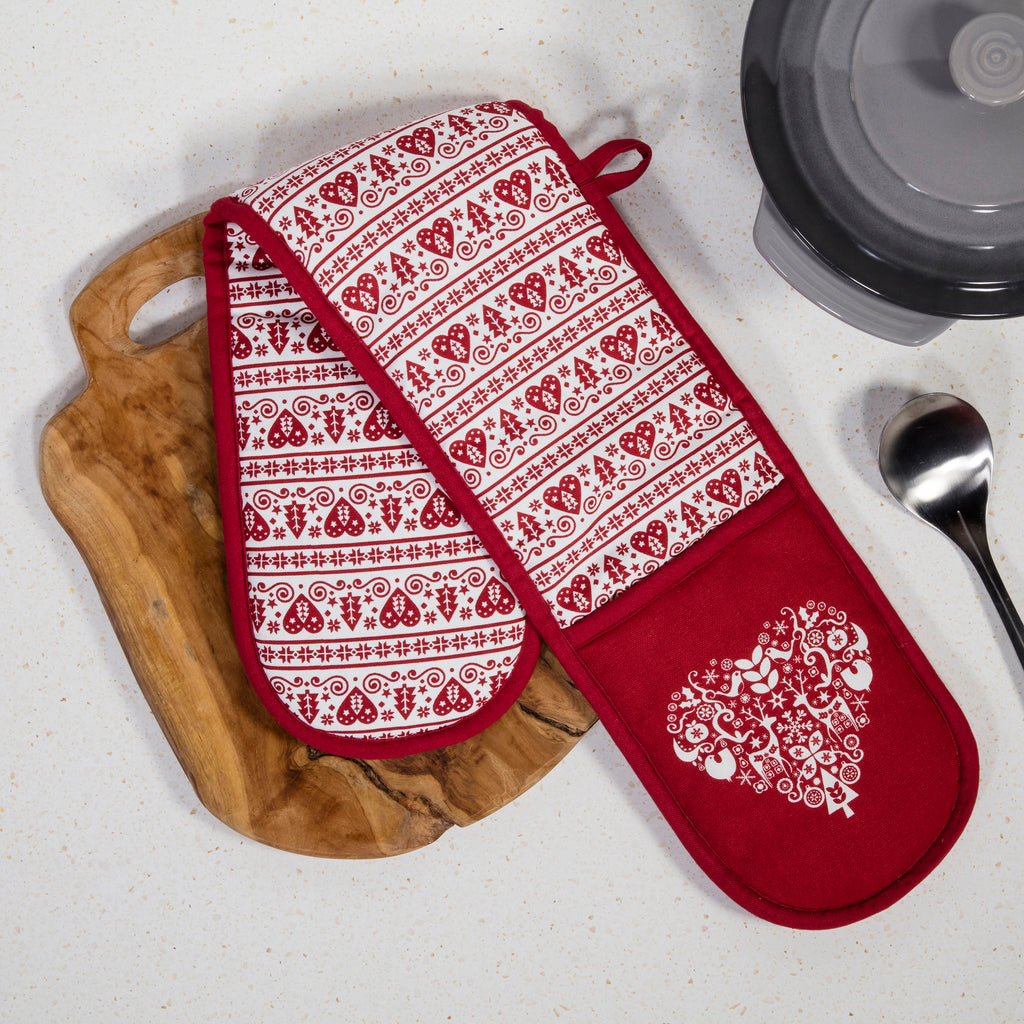 90cm Nordic Double Oven Gloves