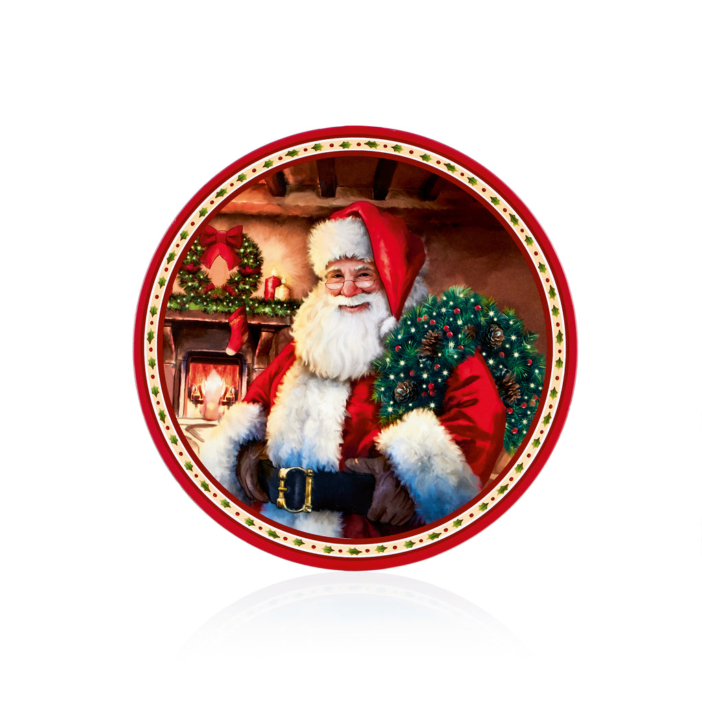 40cm Red Santa with Wreaths