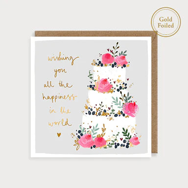 All the Happiness in the World Wedding Card