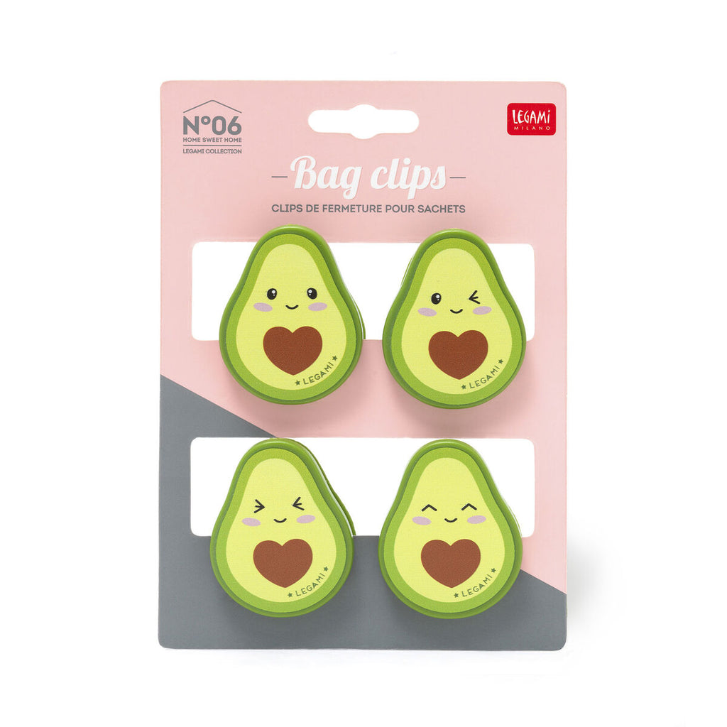 Avocado Set of Bag Clips - LEGAMI