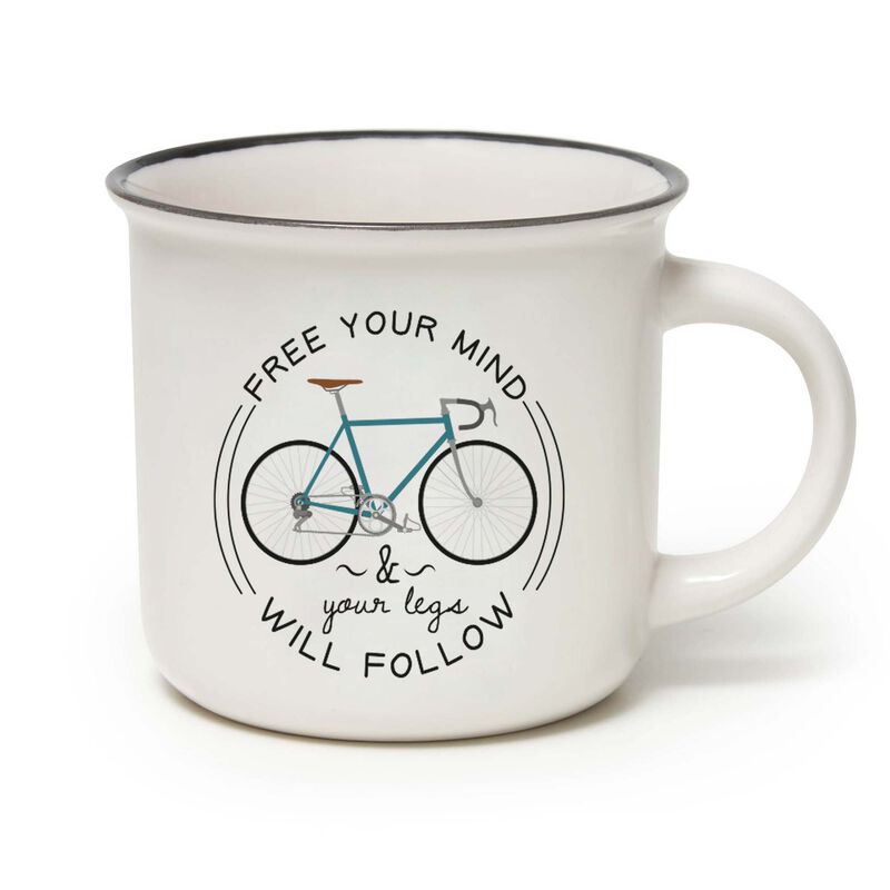 Cup-puccino Free your mind & your legs will follow New Bone China Porcelain Mug - LEGAMO