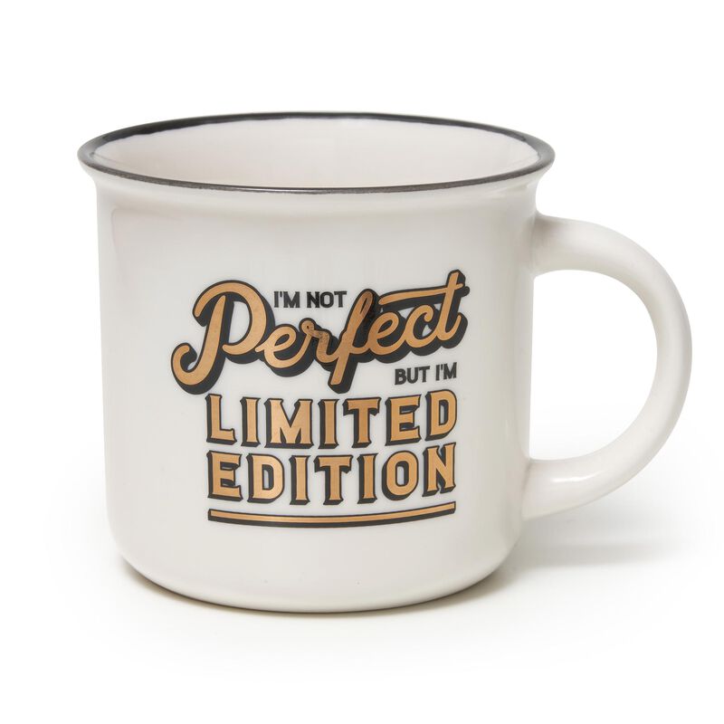 Cup-puccino I'm Not Perfect but I'm Limited Edition New Bone China Porcelain Mug -LEGAMI