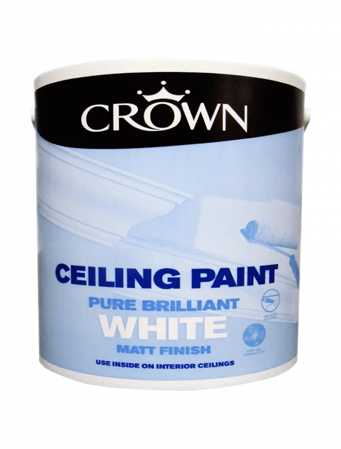 Crown Ceiling Paint White 5 Litre
