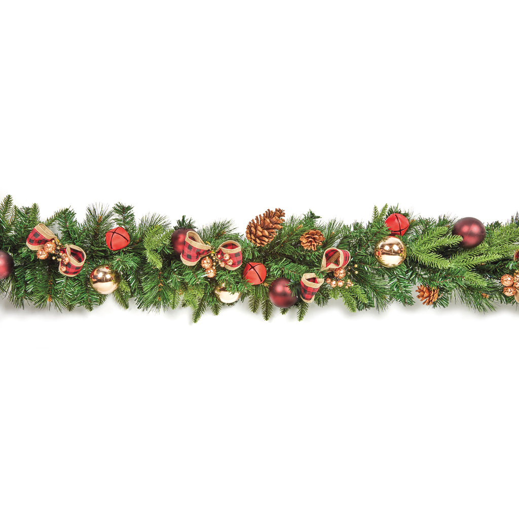 1.8M Red Bow Garland