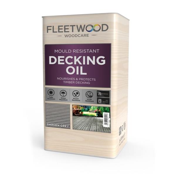 Fleetwood - Decking Oil Garden Grey 5L