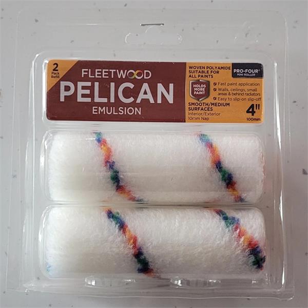 Fleetwood Pelican Emulsion 4" Rolling Sleeve 2Pk
