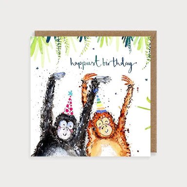 Birthday Monkeys Card