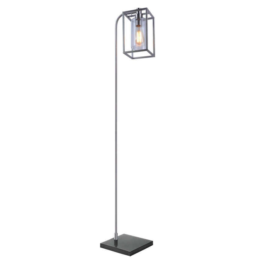 1L Satin Nickel Floor Lamp