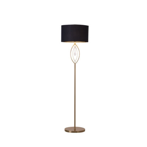 OLIVIA FLOOR LAMP MATT BRASS