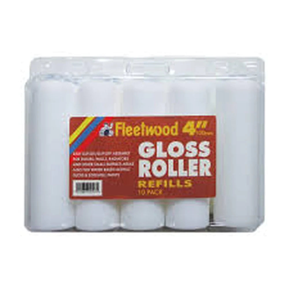 Fleetwood Glosser Foam Sleeve 4" Pack Of 10