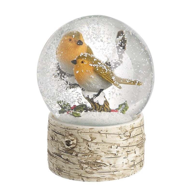 Robins Snowglobe (10x10x13.5cm)