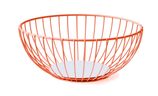 White & Orange Fruit Bowl - FISURA