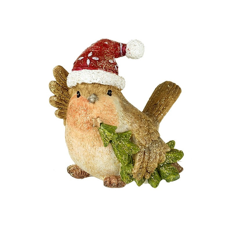 Bird In Hat & Xmas Tree (11.5x6.5x7.5cm)