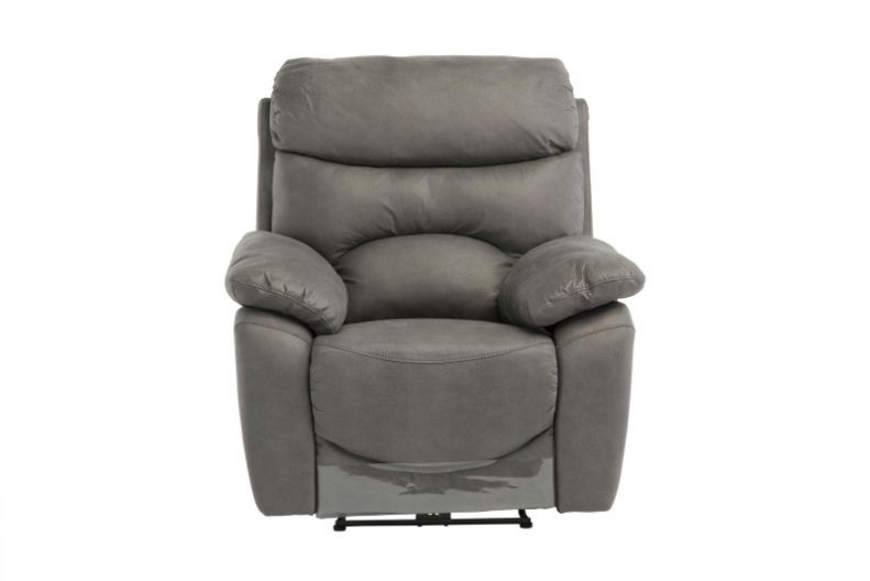 Layla Electric Recliner - Armchair - Grey Fabric