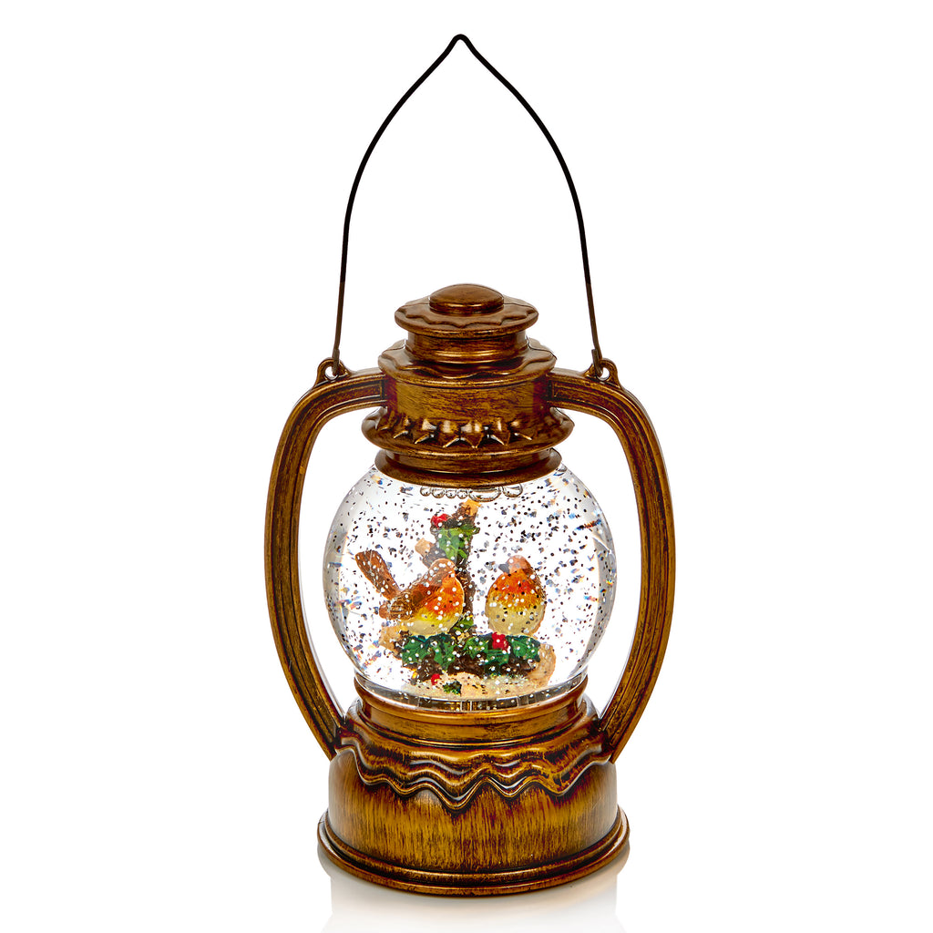 20cm - Gold Robins Scene Water