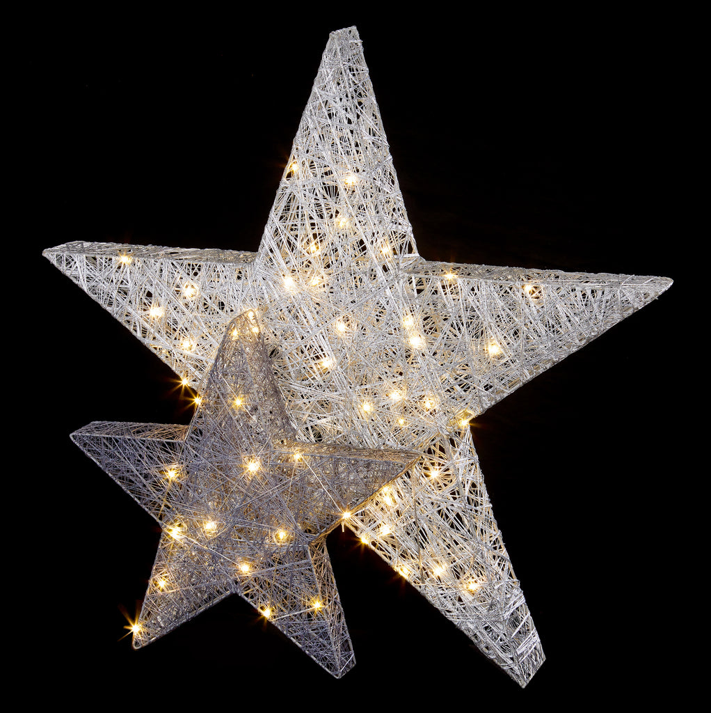 31cm - BO Silver-Grey Star with