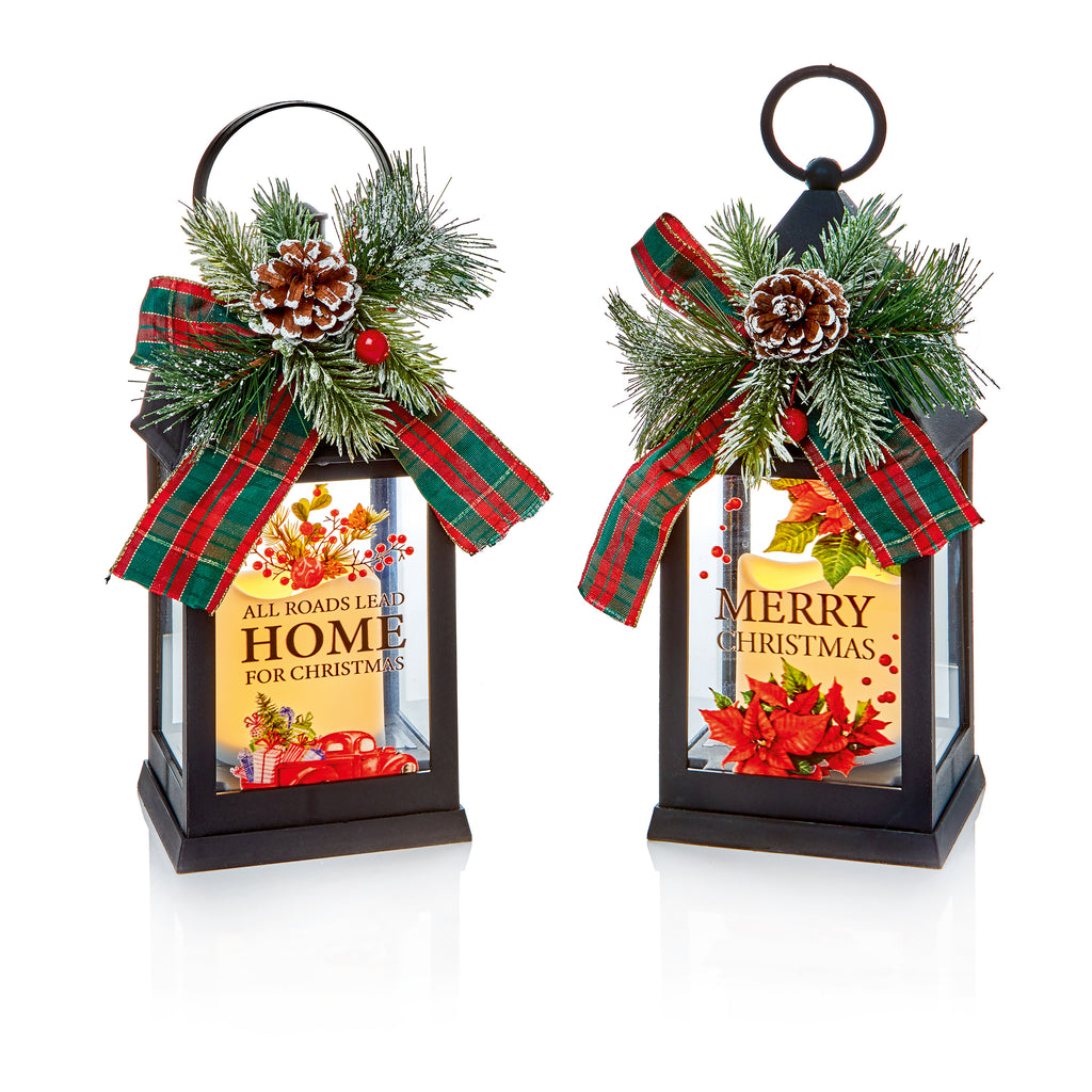 22CM XMAS CANDLE LANTERN