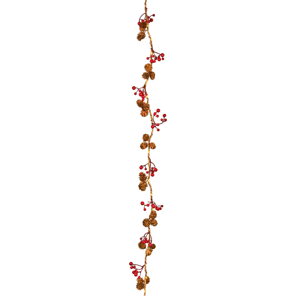 1.6m BO Red Berry and Pinecone