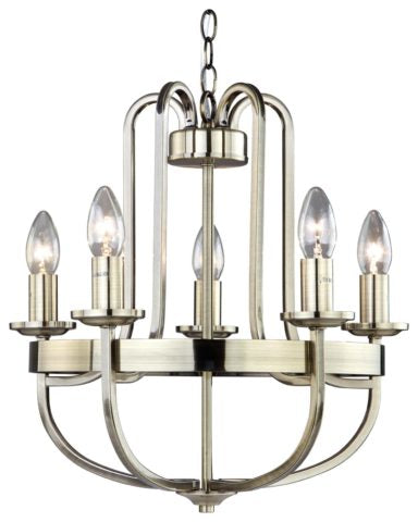 BASSLE ANTIQUE BRASS LIGHT FITTING