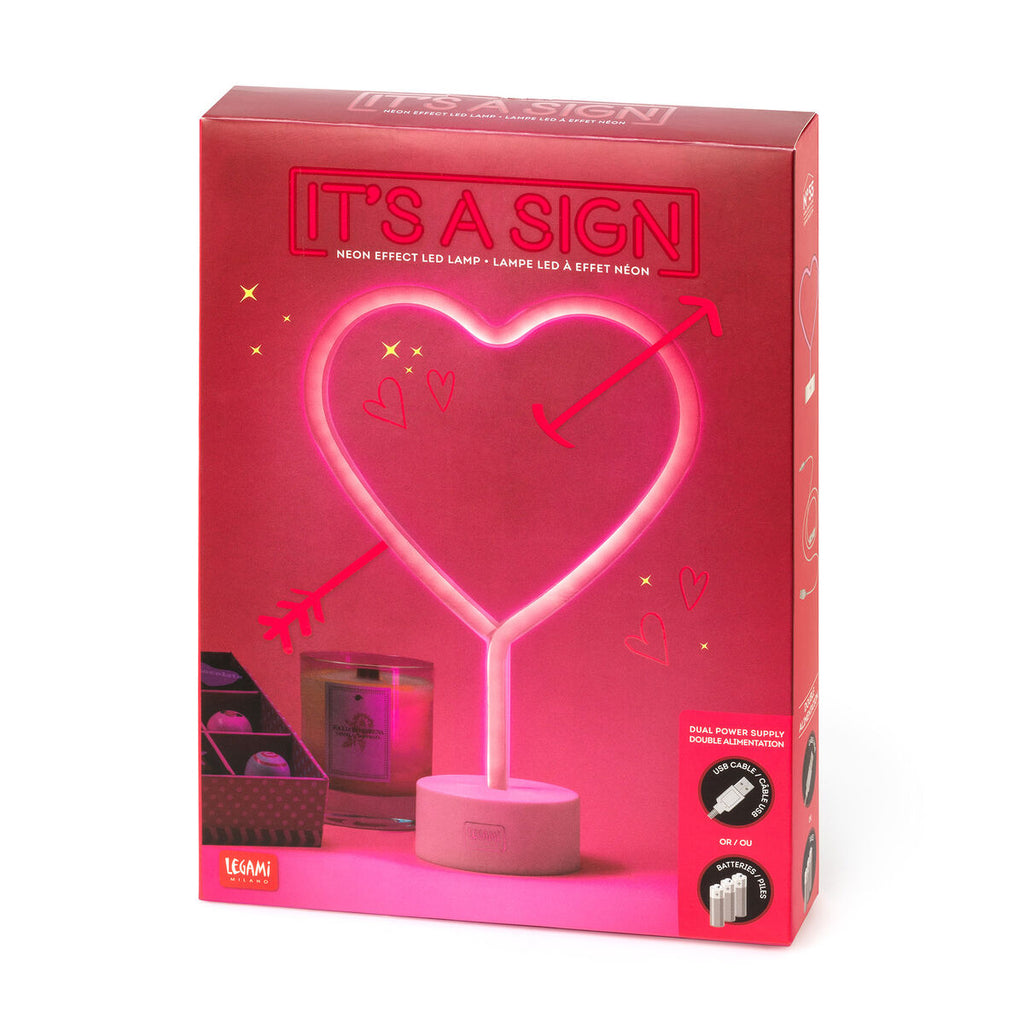 It’s a Sign: Neon Effect LED Lamp - Love - LEGAMI