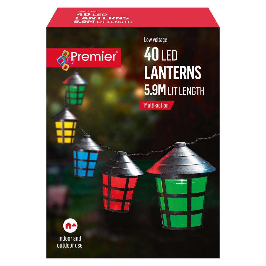40 Leds Outdoor Lanterns
