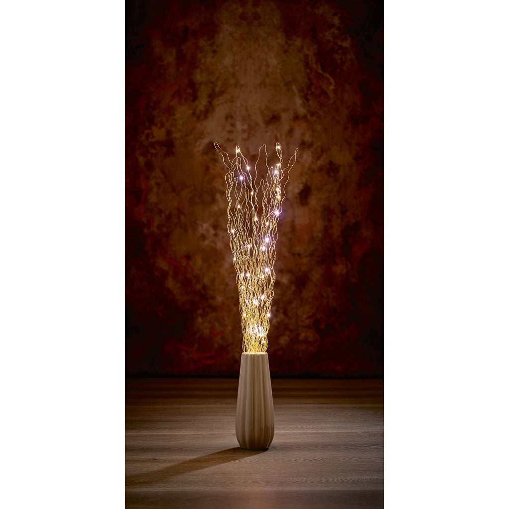 1m Gold Lit Twigs with 45