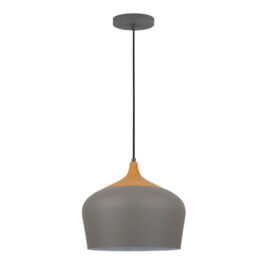 GREY w/ WOOD EFFECT MATERA PENDANT