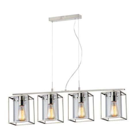 4L TOWER SQUARE PENDANT IN SATIN NICKEL