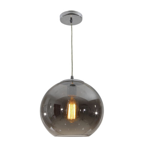 1L SMOKE GLASS GLOBE 350mm PENDANT