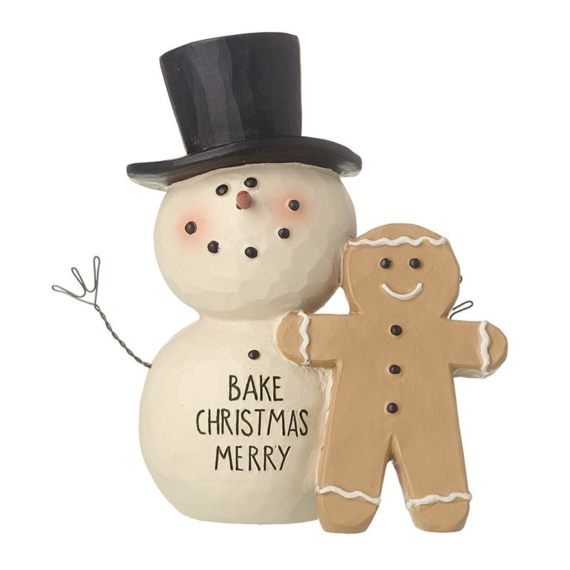 Bake Christmas Merry Snowman (8.5x6x10.5cm)