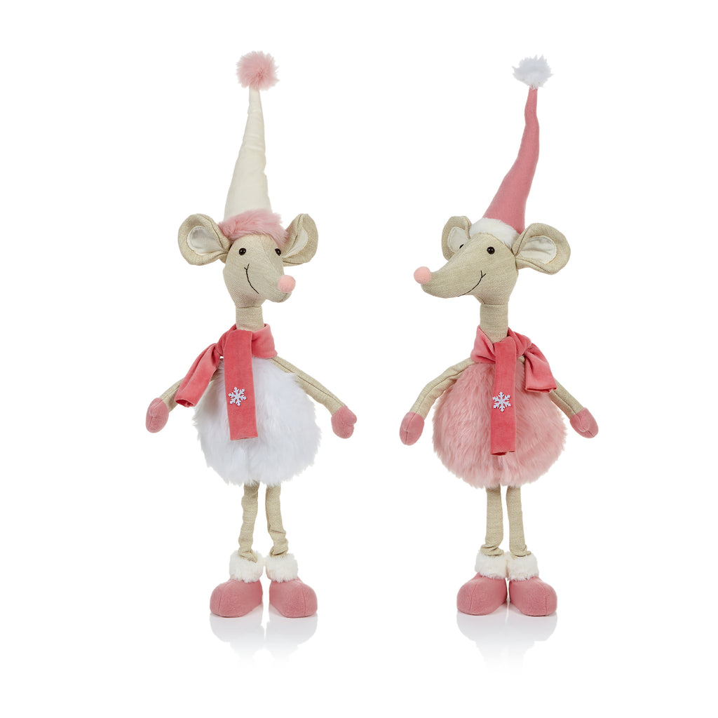 70cm Pink-White Standng Mouse