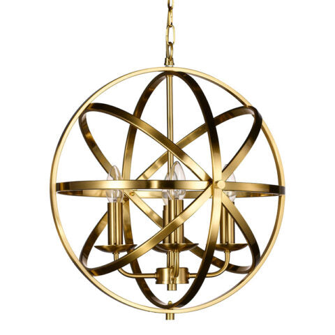 4L BESCA SPHERE MATT BRASS PENDANT