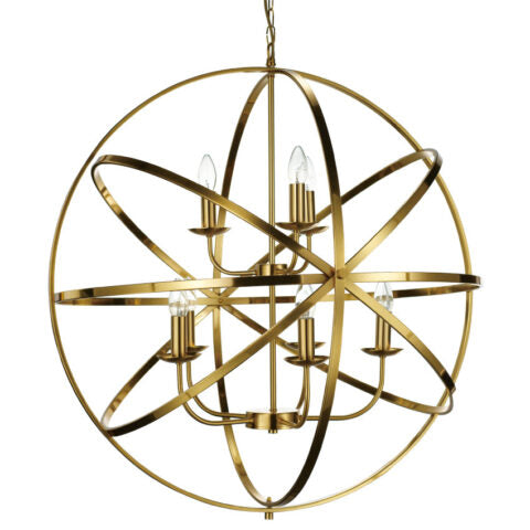 8L BESCA PENDANT IN MATT BRASS FINISH