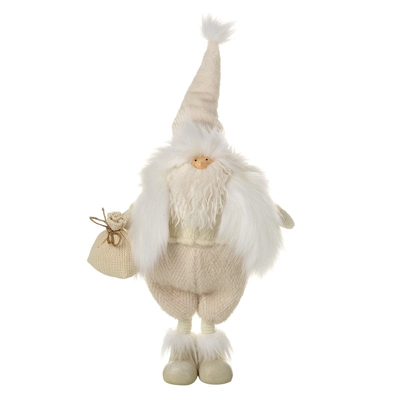 Standing Luxury White Santa (28x14x54cm)