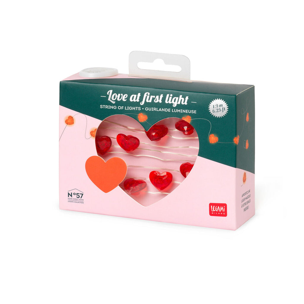 Love at First Light, the string of heart-shaped LED lights  - LEGAMI