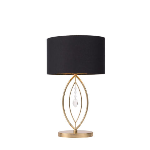 OLIVIA TBALE LAMP MATT BRASS