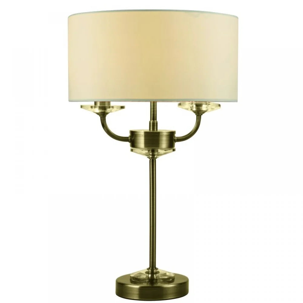 2L Stylo Antique Brass or Polished Nickel Table Lamp (Sold Separately)