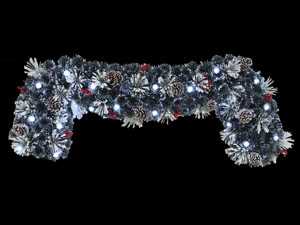 2M FLOCKED F/O GARLAND/CONES/BERRIES (2M FLOCKED F/O GARLAND/CONES/BERRIES)