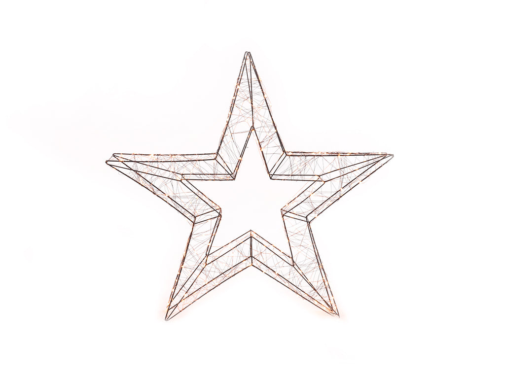 58CM STAR MOTIF 3D COPPER WW 180L