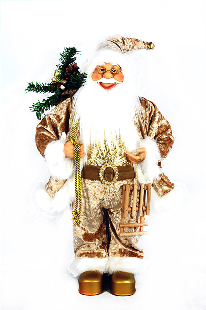 60CM GOLD STANDING SANTA (60CM GOLD STANDING SANTA)
